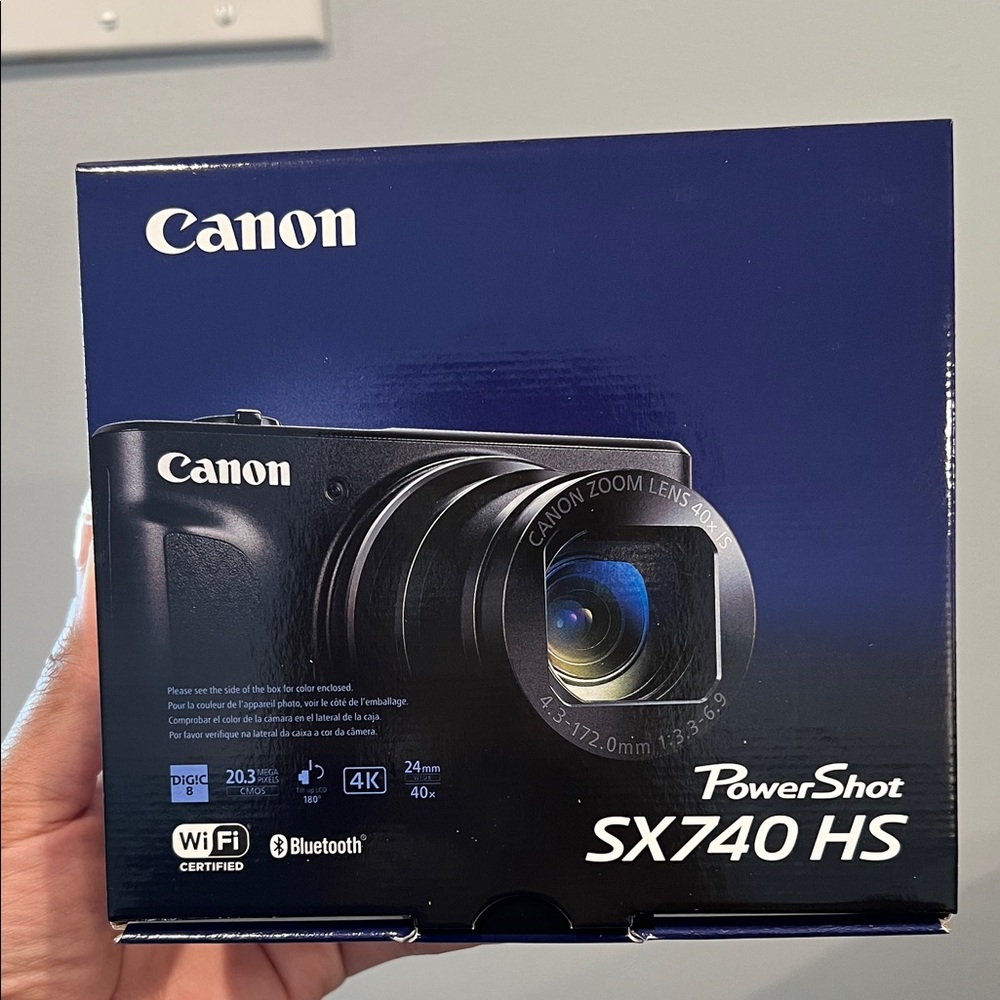 Canon PowerShot SX740 HS Blue Box Digital Camera